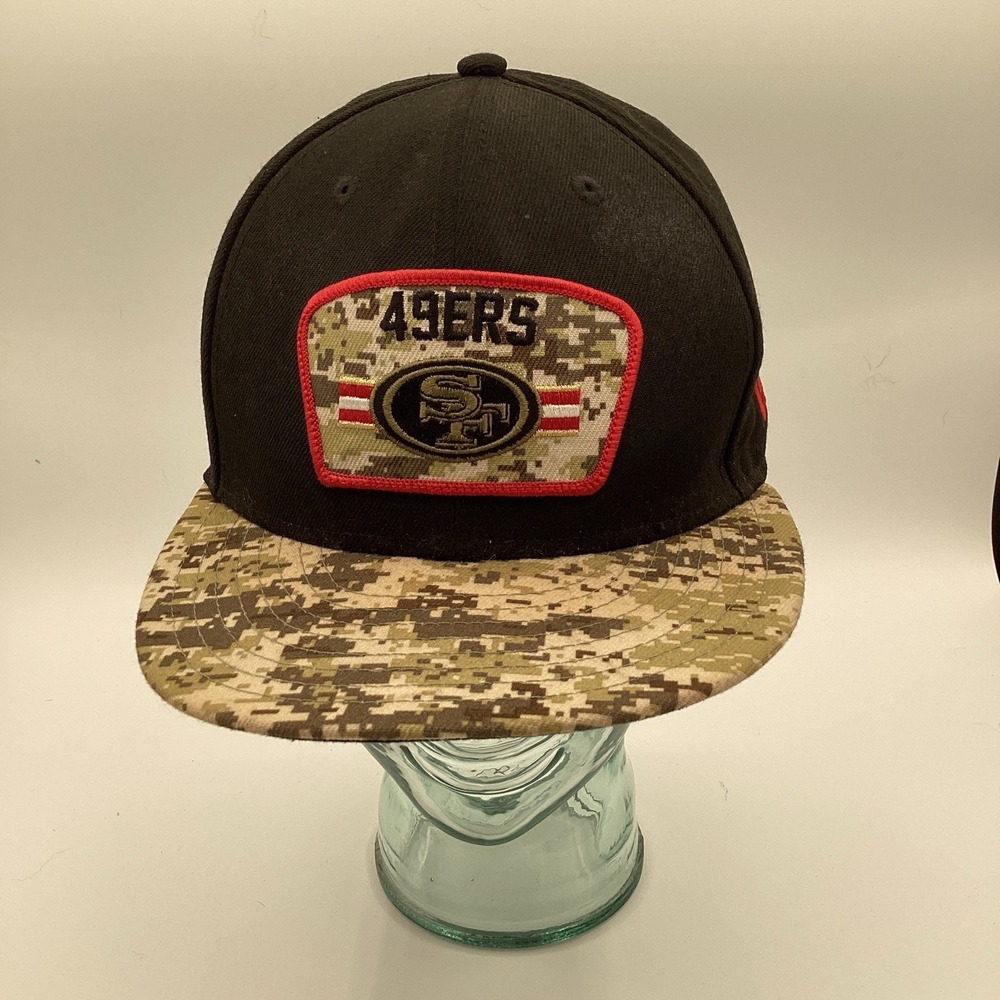 2021 San Francisco 49ers NFL Salute to Service New Era 59FIFTY Fitted Size 7 3/8